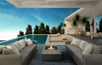 MANHATTAN 50 - Indoor/Outdoor freestanding bioethanol or gas fireplace by EcoSmart Fire - view 3